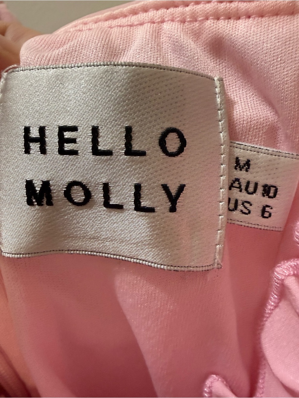 Pink Hello Molly Ruched Ruffle Dress - Picture 3 of 3